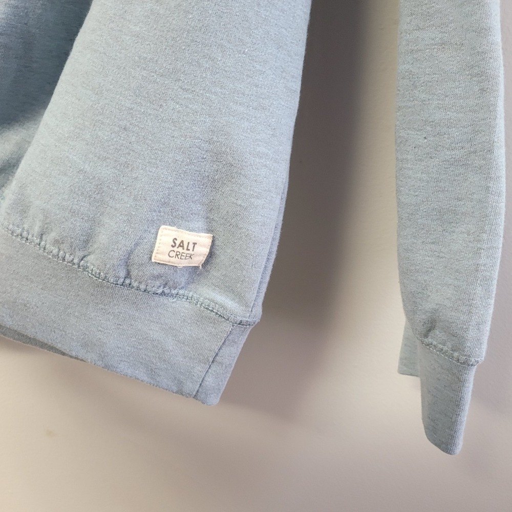 Salt Creek Apparel Upper Michigan Graphic‎ Sweatshirt Light Blue Pullover Size L - Picture 4 of 8
